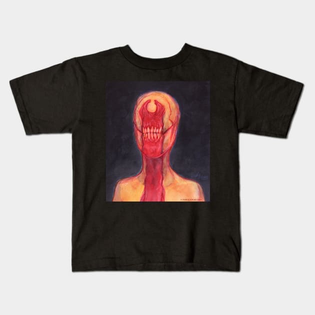 He Sees You When You Are Sleeping Kids T-Shirt by VinceLocke